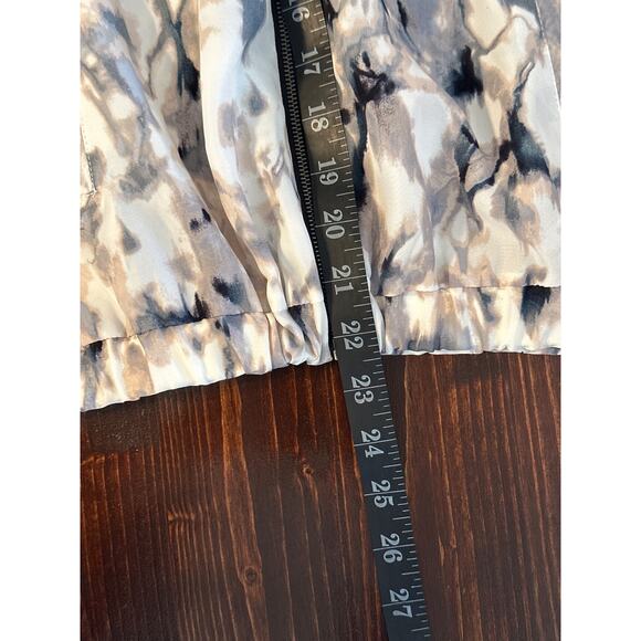 OLIVE+OAK Bomber Jacket M Silky Marble Print Streetwear Gorpcore Utility - Picture 14 of 15